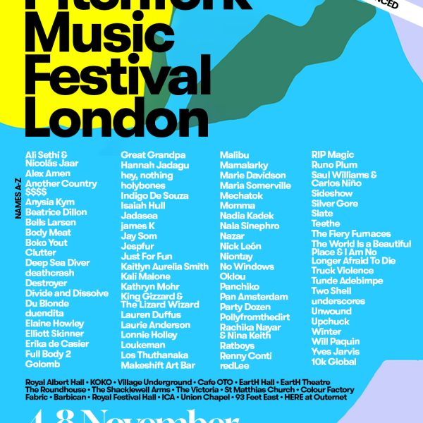 pitchfork lineup poster